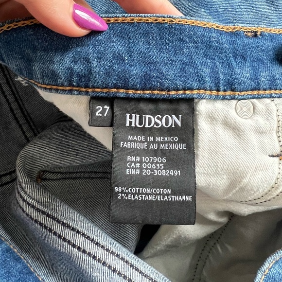 REVOLVE - Hudson - Zoeey High Rise Straight Crop - Social Grace - Picture 4 of 8